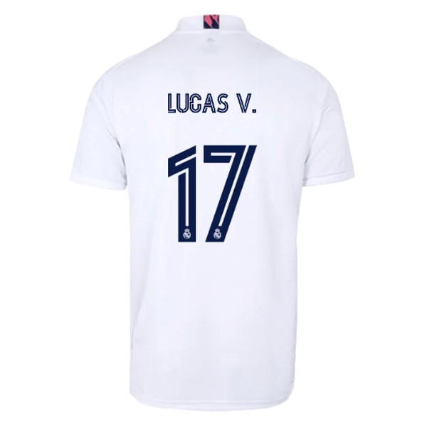 Camiseta Real Madrid Replica Primera Ropa NO.17 Lucas V. 2020/21 Blanco